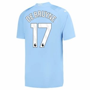 Manchester City Kevin De Bruyne 17 Hjemme Fodboldtrøjer 2023-24 Kortærmet