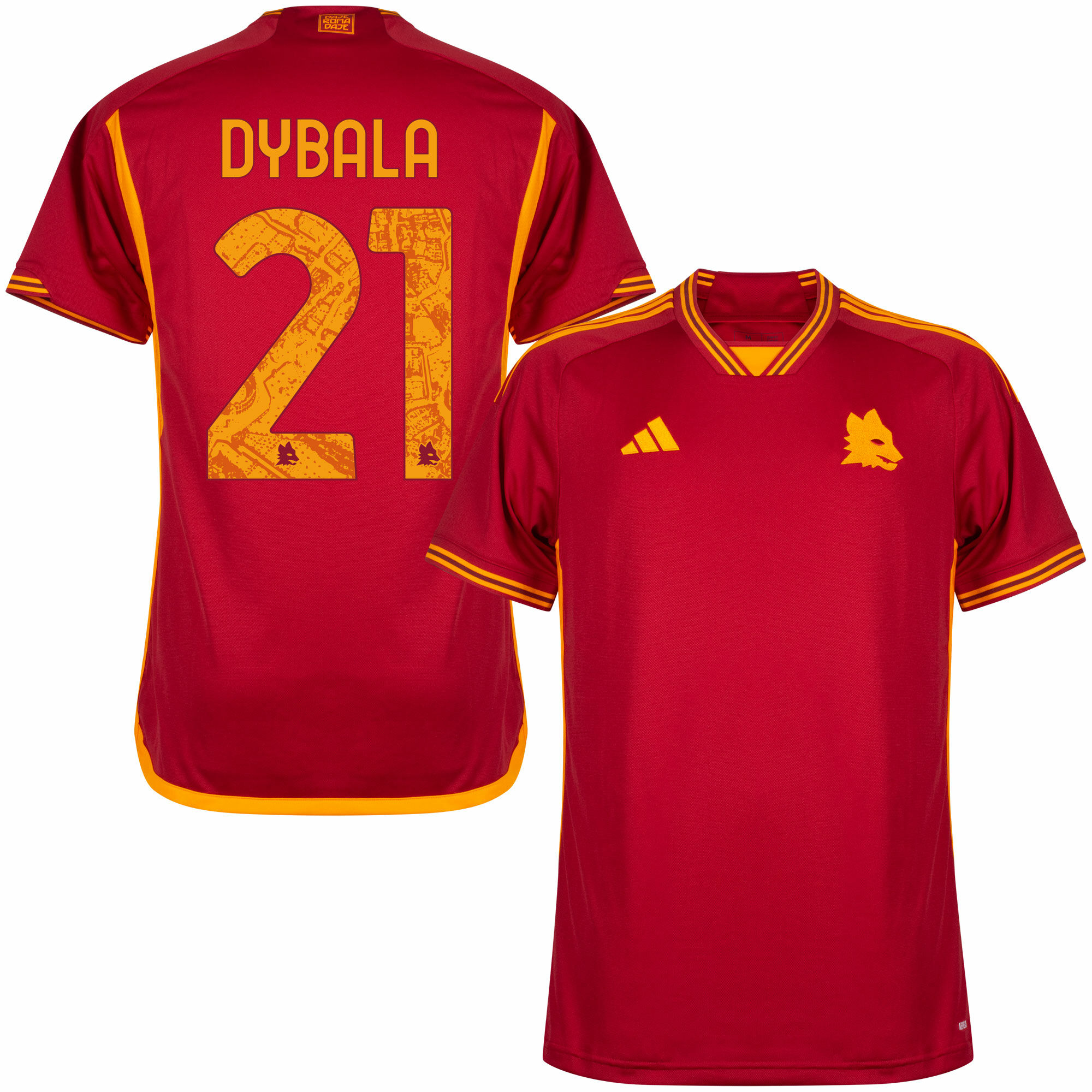 AS Roma Paulo Dybala 21 Hjemme Fodboldtrøjer 2023/24 – Kortærmet