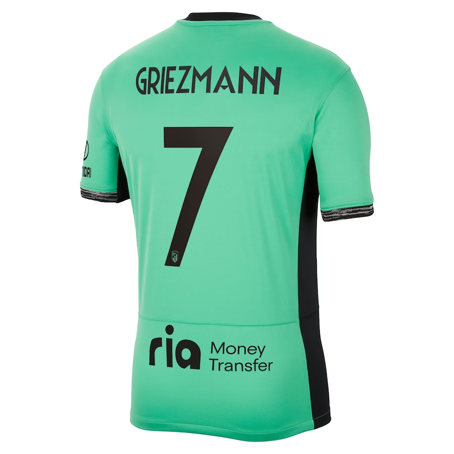 Atlético Madrid Antoine Griezmann 7 Tredje Fodboldtrøjer 2023/24 – Kortærmet