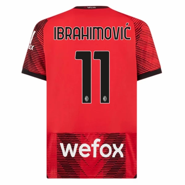 AC Milan Zlatan Ibrahimović 11 Hjemme Fodboldtrøjer 2023/24 – Kortærmet