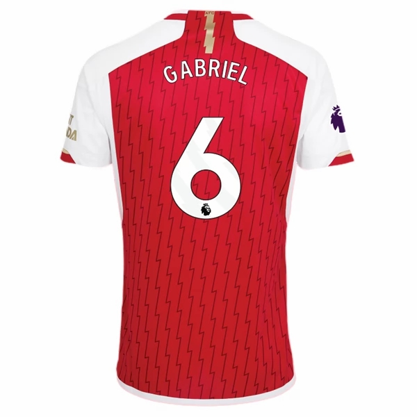 Arsenal Gabriel 6 Hjemme Fodboldtrøjer 2023-24 Kortærmet