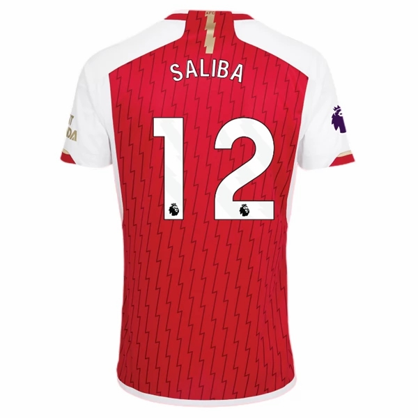 Arsenal Saliba 12 Hjemme Fodboldtrøjer 2023-24 Kortærmet
