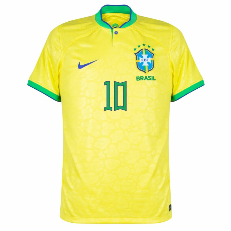 Brasilien Neymar 10 Hjemmebanetrøje 2024 – Kortærmet