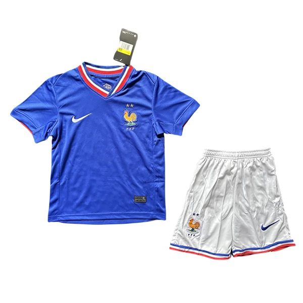 Frankrig Fodboldtrøje Børn HjemmebaneSæt 2024
