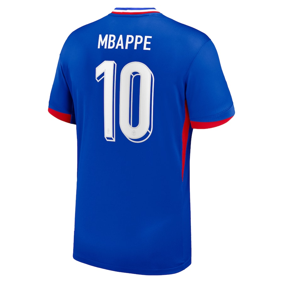 Frankrig Mbappe 10 Hjemmebanetrøje 2024 – Kortærmet
