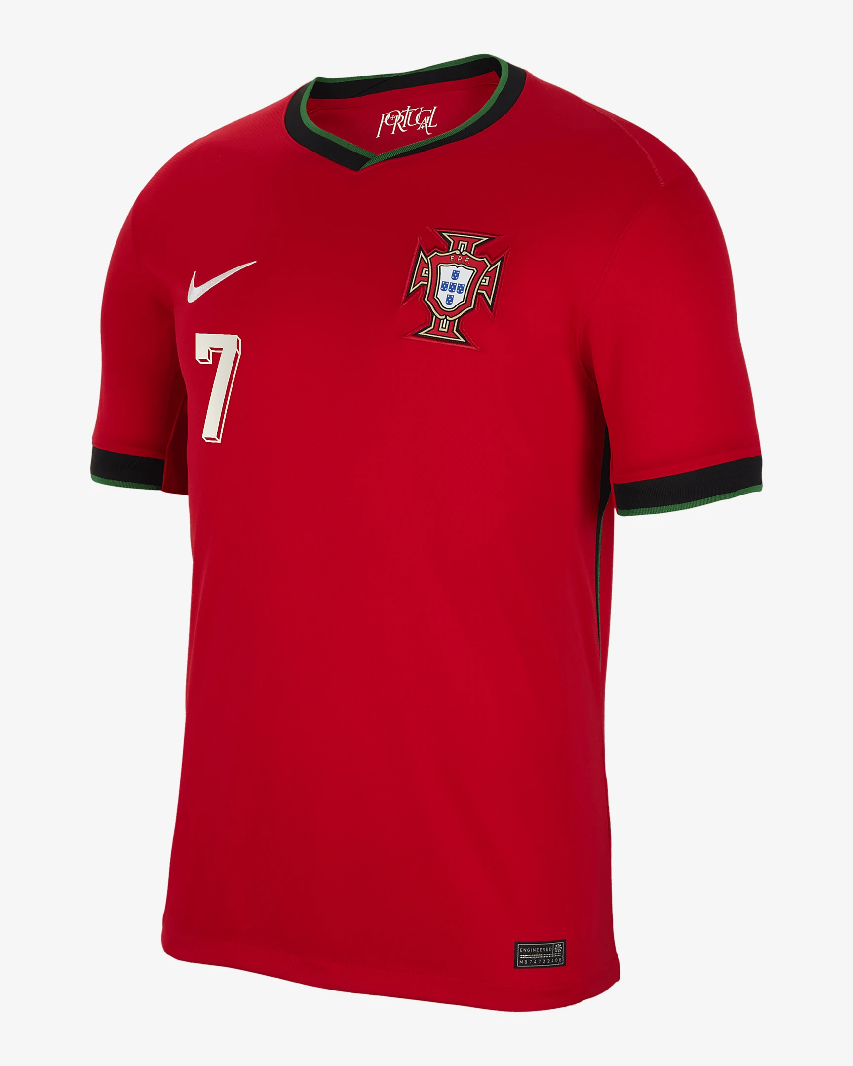Portugal Ronaldo 7 Hjemmebanetrøje 2024 – Kortærmet
